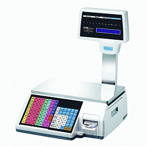 CAS CL5000 JI-R с печатью этикеток картинка от магазина Кассоптторг